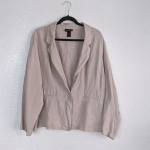 Lane Bryant Linen Blazer